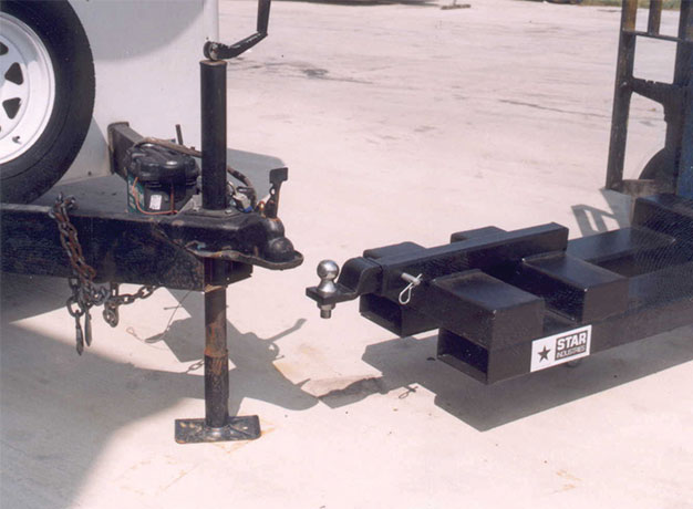 Lift-N-Tow with ball hitch attachment