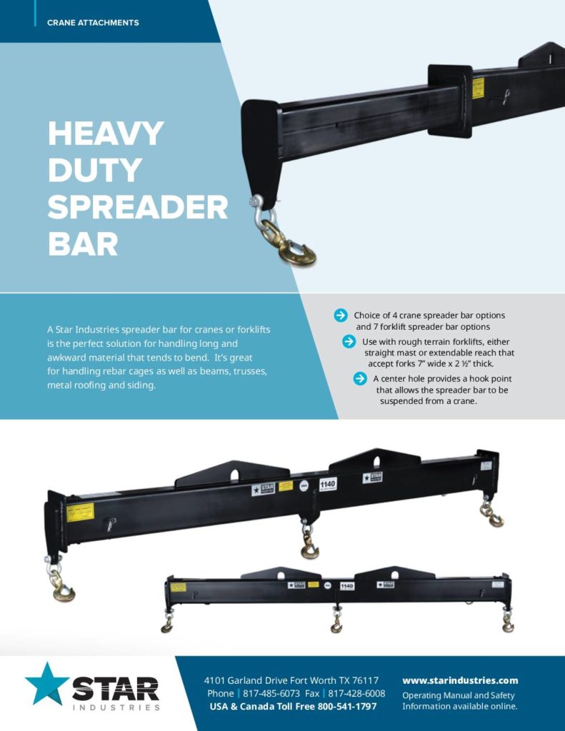 Crane Spreader Bar - Product Sheet