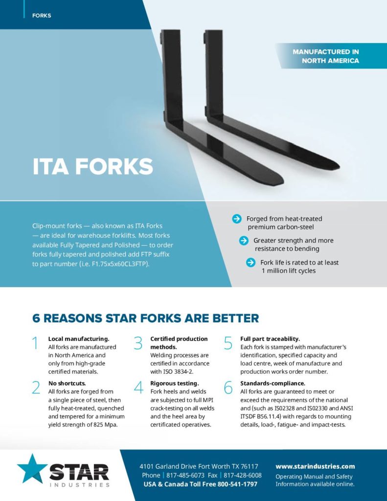 ITA Forks - Product Sheet