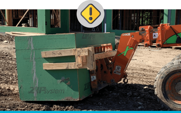 OSHA considers the use of improvised wooden trash boxes and other homemade attachments on construction sites as a SERIOUS and WILLFUL breach